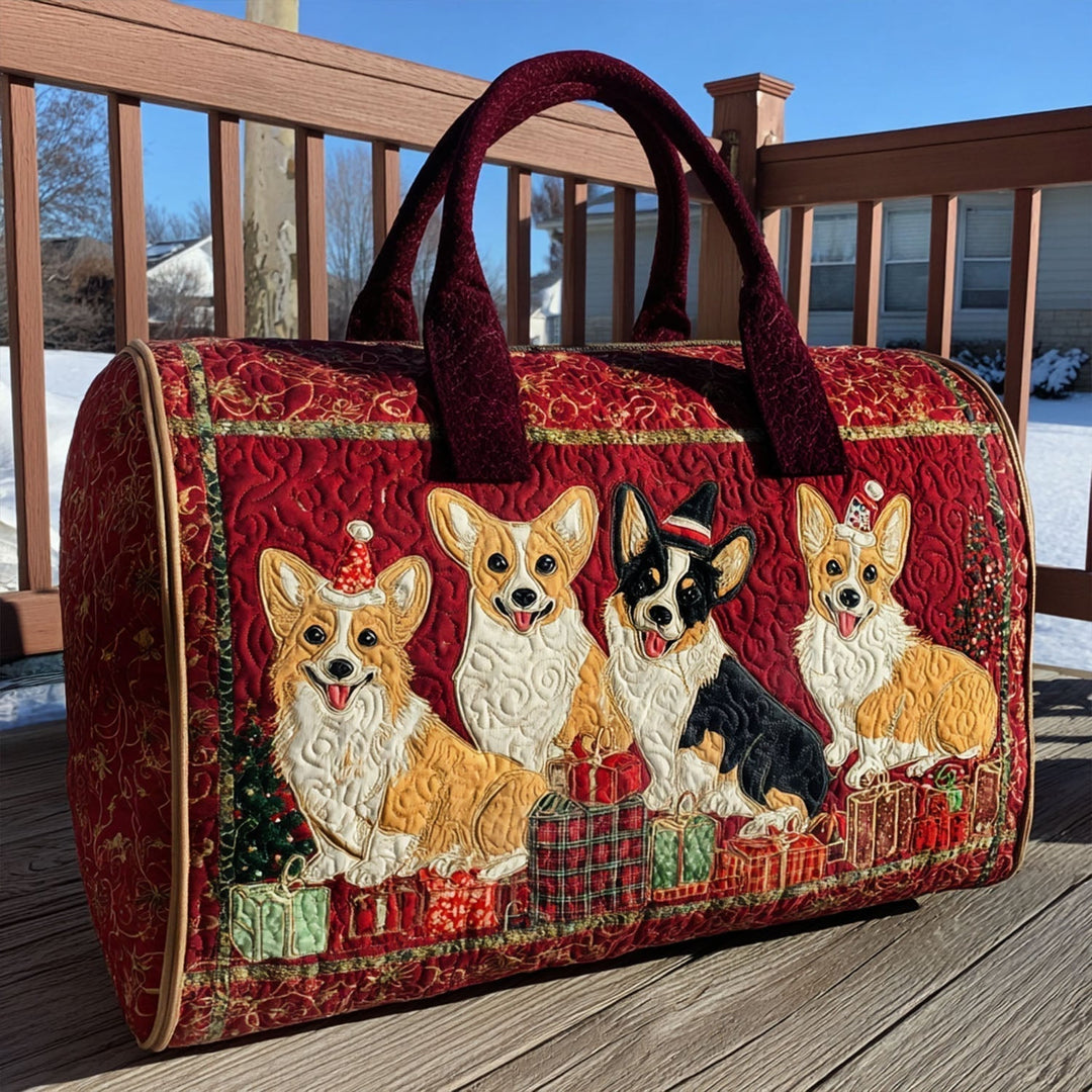 Tikattu olkalaukku – Juhlava corgikuosi